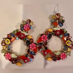 J Crew flower power earrings